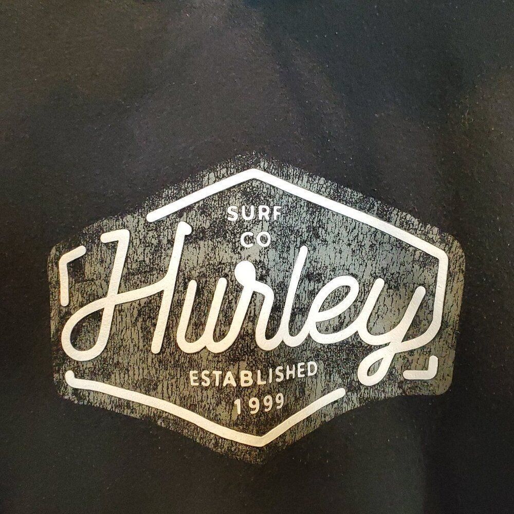 Hurley Skate Sweatshirt. Faded Black 90's XL oversized Vintage Hoodie